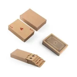 Baralho de 54 Cartas Clássicas em Papel Kraft